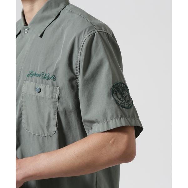 アヴィレックス（AVIREX）/FADED WORK SHIRT ”USAFA” ／ フェイド 半袖ワークシャツ ／ AVIREX