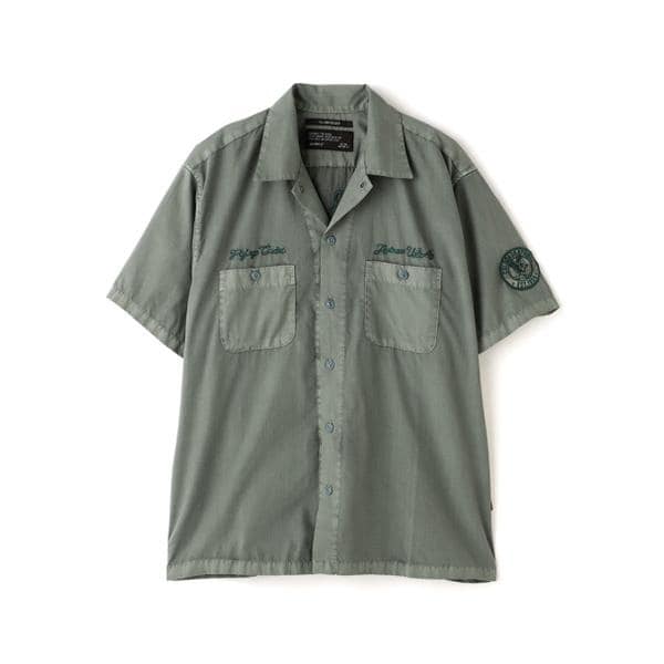 アヴィレックス（AVIREX）/FADED WORK SHIRT ”USAFA” ／ フェイド 半袖ワークシャツ ／ AVIREX