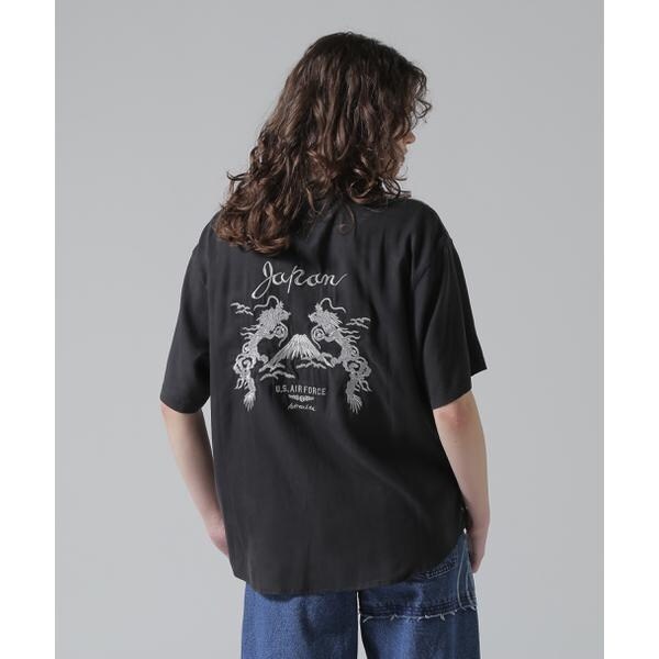 アヴィレックス（AVIREX）/《直営店限定》WOMEN’S DOUBLE DRAGON SOUVENIR SHIRT／ダブルドラゴ