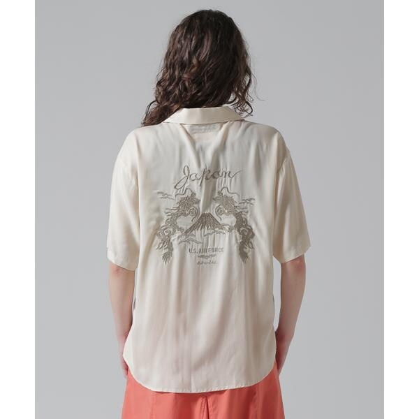 アヴィレックス（AVIREX）/《直営店限定》WOMEN’S DOUBLE DRAGON SOUVENIR SHIRT／ダブルドラゴ