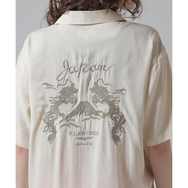アヴィレックス（AVIREX）/《直営店限定》WOMEN’S DOUBLE DRAGON SOUVENIR SHIRT／ダブルドラゴ