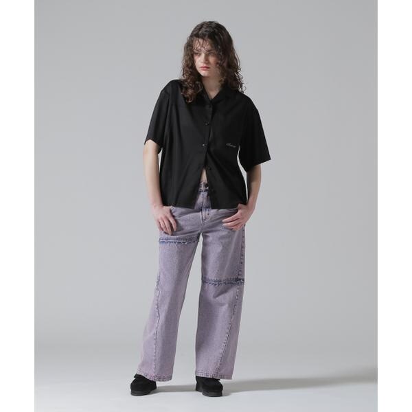 アヴィレックス（AVIREX）/《直営店限定》WOMEN’S BACK RIBBON TENCEL SHIRTS／バックリボン テン