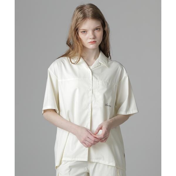 アヴィレックス（AVIREX）/《直営店限定》WOMEN’S BACK RIBBON TENCEL SHIRTS／バックリボン テン