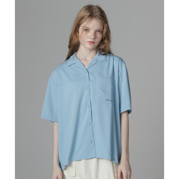 アヴィレックス（AVIREX）/《直営店限定》WOMEN’S BACK RIBBON TENCEL SHIRTS／バックリボン テン