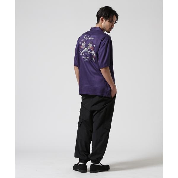 【AVIREX】ダブルドラゴン スーベニア 半袖シャツ DOUBLE DRAGON SOUVENIR SHIRT / ダブルドラゴン スーベニア