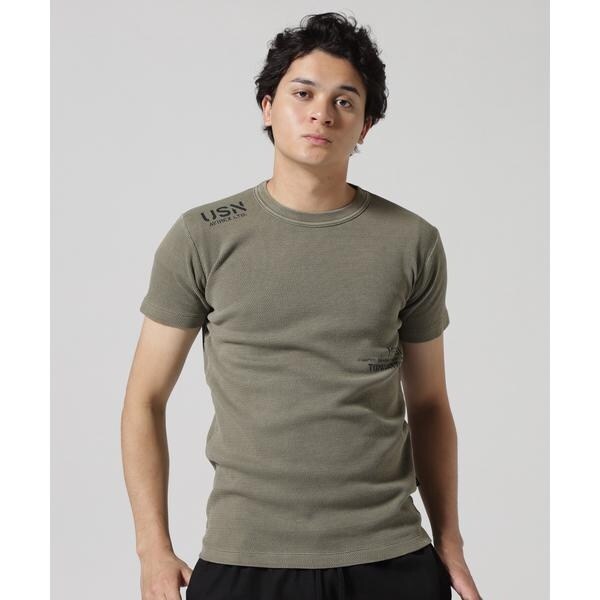 FADE WASH HONEYCOMB WAFFLE T-SHIRT ／ フェイドウォッシュ ハニカ FADE WASH HONEYCOMB WAFFLE T-SHIRT / フェイドウォッシュ