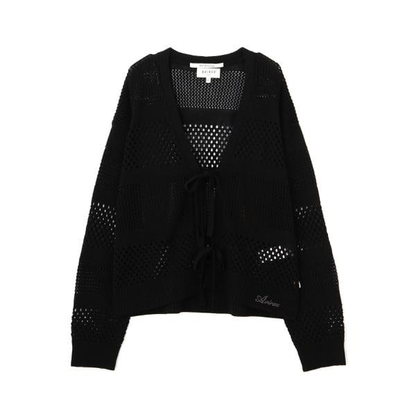 アヴィレックス（AVIREX）/《直営店限定》MACRAME RIBBON KNIT CARDIGAN／マクラメリボンニットカーディ