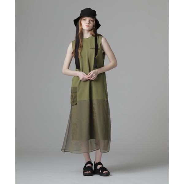 アヴィレックス（AVIREX）/《直営店限定》SLEEVELESS MILITARY ONEPIECE／スリーブレス ミリタリーワン