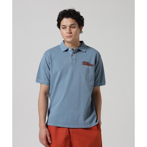 アヴィレックス（AVIREX）/《直営店限定》FADE WASH EMB POLO ”BUMBLE BEE” ／ フェイドウォッシュ
