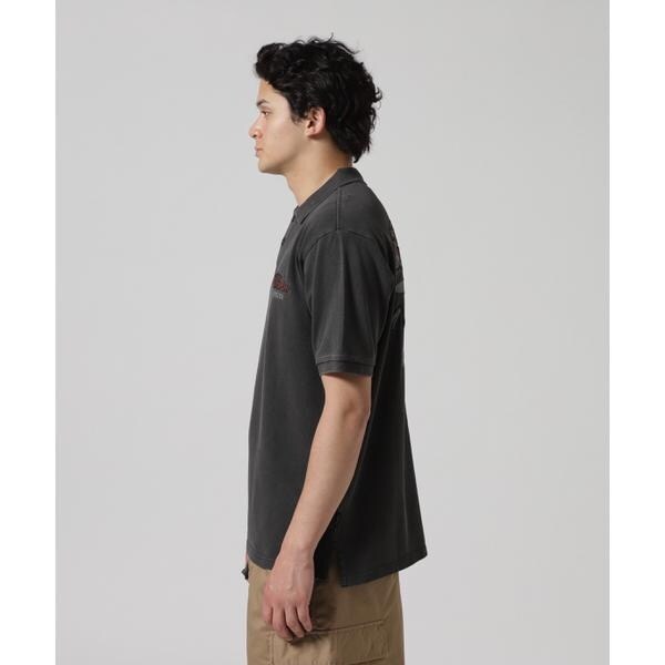 アヴィレックス（AVIREX）/《直営店限定》FADE WASH EMB POLO ”BUMBLE BEE” ／ フェイドウォッシュ