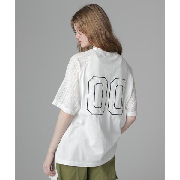 アヴィレックス（AVIREX）/《WEB LIMITED Belle LINE》LACE NUMBERING T−SHIRT／レース