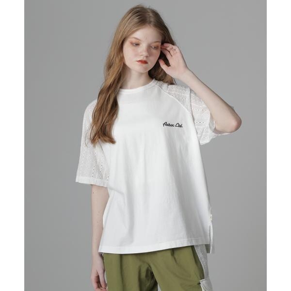 アヴィレックス（AVIREX）/《WEB LIMITED Belle LINE》LACE NUMBERING T−SHIRT／レース