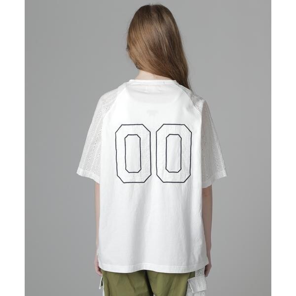 アヴィレックス（AVIREX）/《WEB LIMITED Belle LINE》LACE NUMBERING T−SHIRT／レース