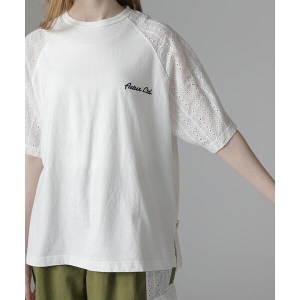 アヴィレックス（AVIREX）/《WEB LIMITED Belle LINE》LACE NUMBERING T−SHIRT／レース