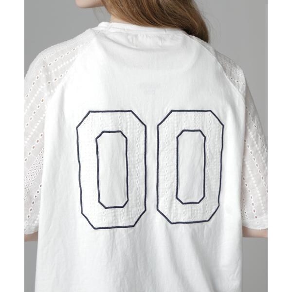 アヴィレックス（AVIREX）/《WEB LIMITED Belle LINE》LACE NUMBERING T−SHIRT／レース