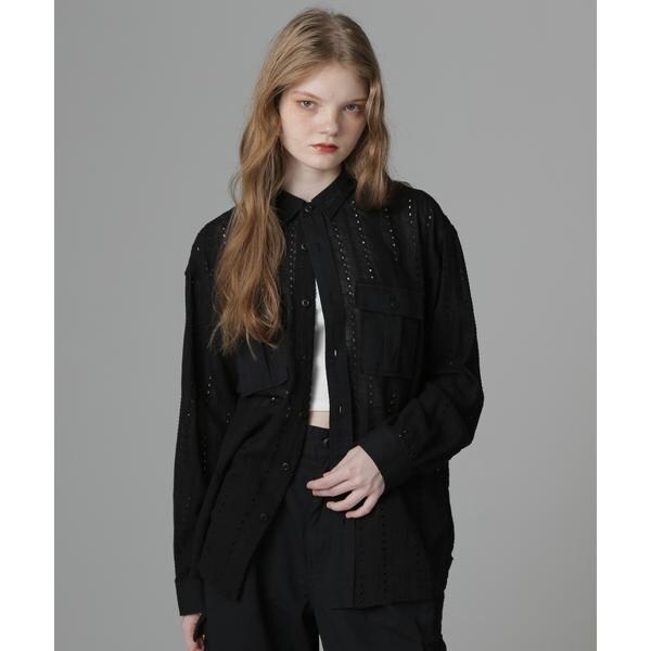 アヴィレックス（AVIREX）/《WEB LIMITED Belle LINE》LACE SHIRT／レースシャツ