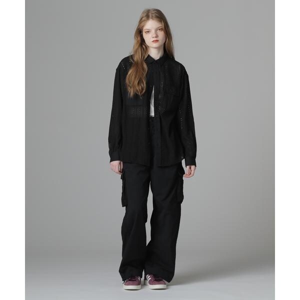 アヴィレックス（AVIREX）/《WEB LIMITED Belle LINE》LACE SHIRT／レースシャツ