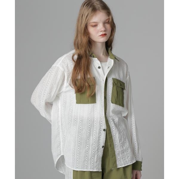 アヴィレックス（AVIREX）/《WEB LIMITED Belle LINE》LACE SHIRT／レースシャツ