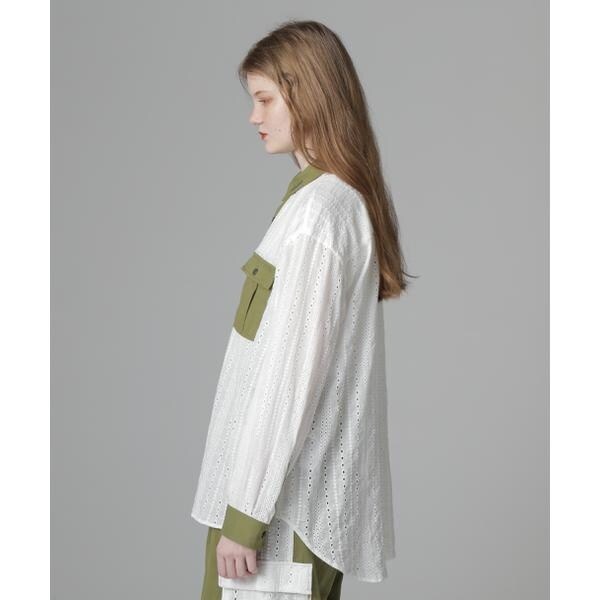アヴィレックス（AVIREX）/《WEB LIMITED Belle LINE》LACE SHIRT／レースシャツ
