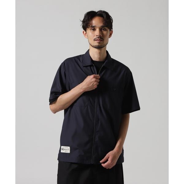 アヴィレックス（AVIREX）/《WEB&限定》ZIP UP WORK SHIRT ”25” ／ ジップアップ ワーク半袖