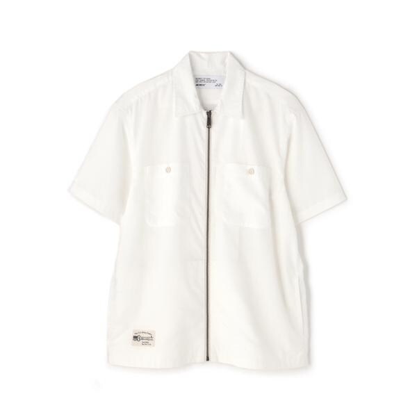 アヴィレックス（AVIREX）/《WEB&限定》ZIP UP WORK SHIRT ”25” ／ ジップアップ ワーク半袖