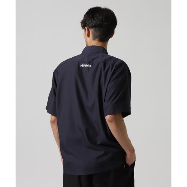 アヴィレックス（AVIREX）/《WEB&限定》ZIP UP WORK SHIRT ”25” ／ ジップアップ ワーク半袖