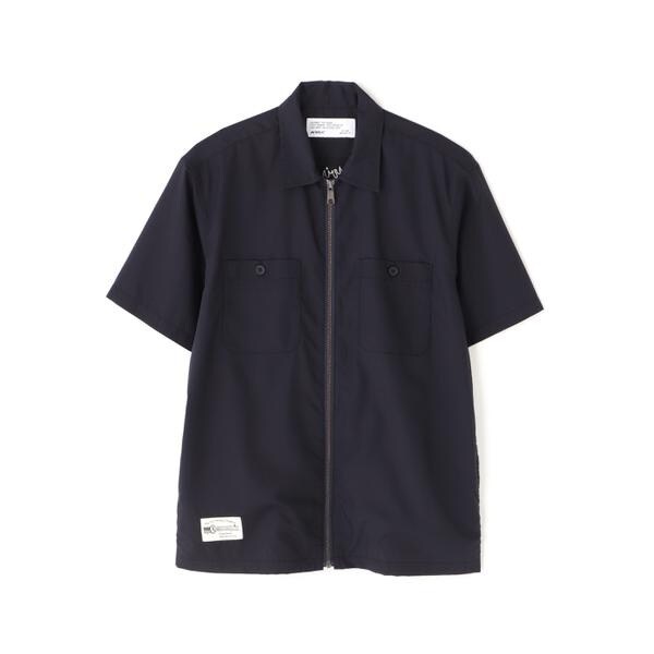 アヴィレックス（AVIREX）/《WEB&限定》ZIP UP WORK SHIRT ”25” ／ ジップアップ ワーク半袖