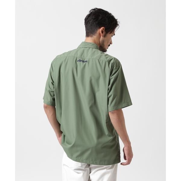 アヴィレックス（AVIREX）/《WEB&限定》ZIP UP WORK SHIRT ”25” ／ ジップアップ ワーク半袖