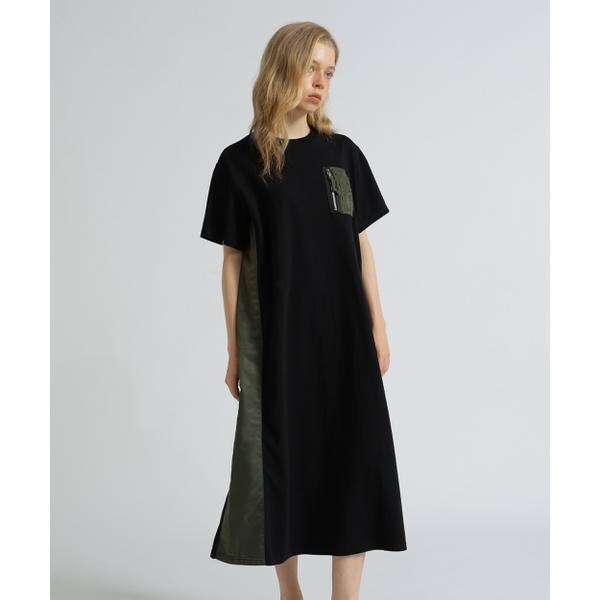 アヴィレックス（AVIREX）/《WEB&限定》MA−1 POCKET ONEPIECE／MA−1ポケット ワンピース