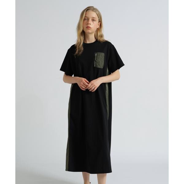 アヴィレックス（AVIREX）/《WEB&限定》MA−1 POCKET ONEPIECE／MA−1ポケット ワンピース