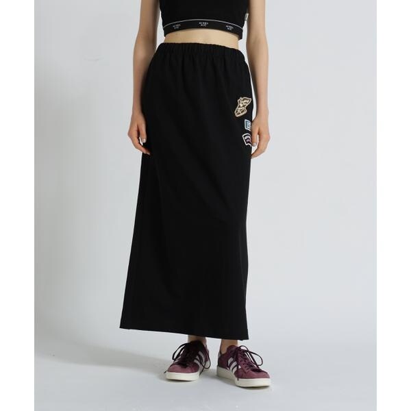 アヴィレックス（AVIREX）/《WEB&限定》JERSEY SKIRT PATCHED／ジャージ スカート パッチ