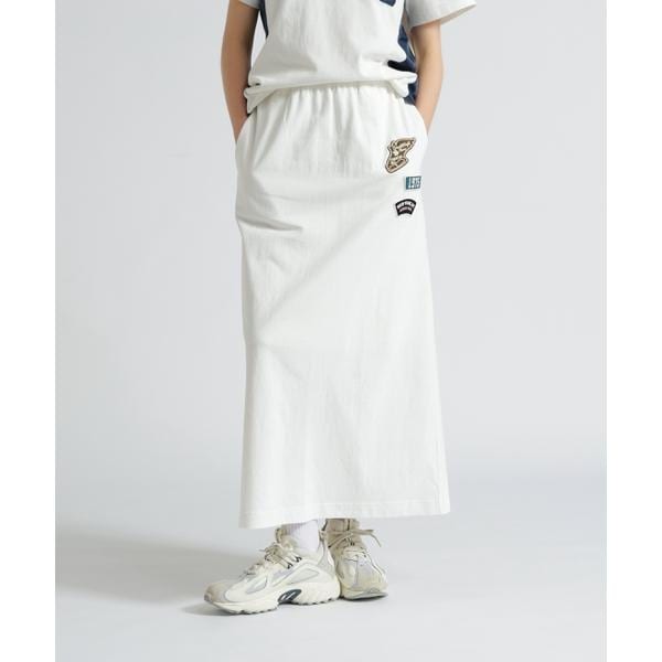 アヴィレックス（AVIREX）/《WEB&限定》JERSEY SKIRT PATCHED／ジャージ スカート パッチ