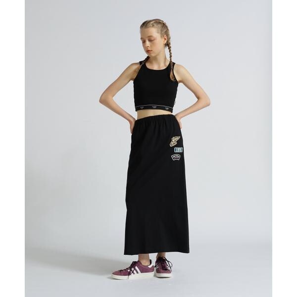 アヴィレックス（AVIREX）/《WEB&限定》JERSEY SKIRT PATCHED／ジャージ スカート パッチ