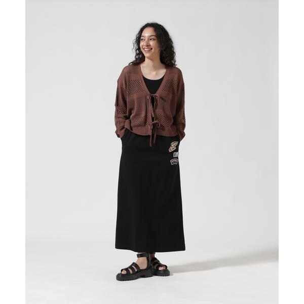 アヴィレックス（AVIREX）/《WEB&限定》JERSEY SKIRT PATCHED／ジャージ スカート パッチ