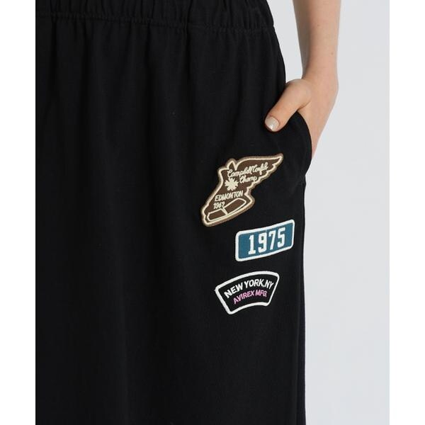 アヴィレックス（AVIREX）/《WEB&限定》JERSEY SKIRT PATCHED／ジャージ スカート パッチ