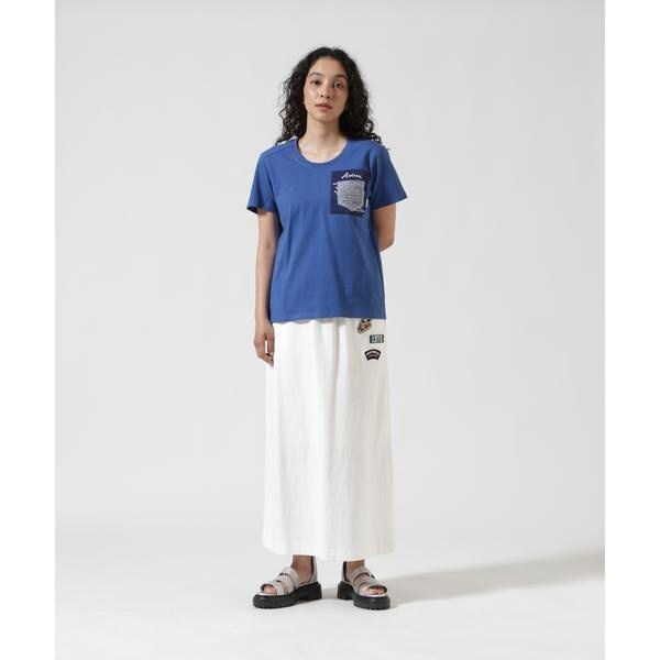 アヴィレックス（AVIREX）/《WEB&限定》JERSEY SKIRT PATCHED／ジャージ スカート パッチ