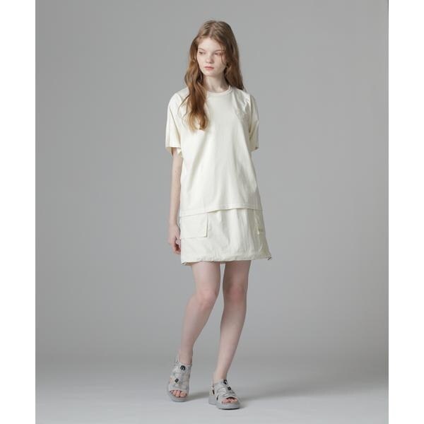 アヴィレックス（AVIREX）/《直営店限定》LACE DETAILS EMBROIDERY T−SHIRT／レースディテール刺繍T