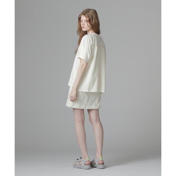 アヴィレックス（AVIREX）/《直営店限定》LACE DETAILS EMBROIDERY T−SHIRT／レースディテール刺繍T