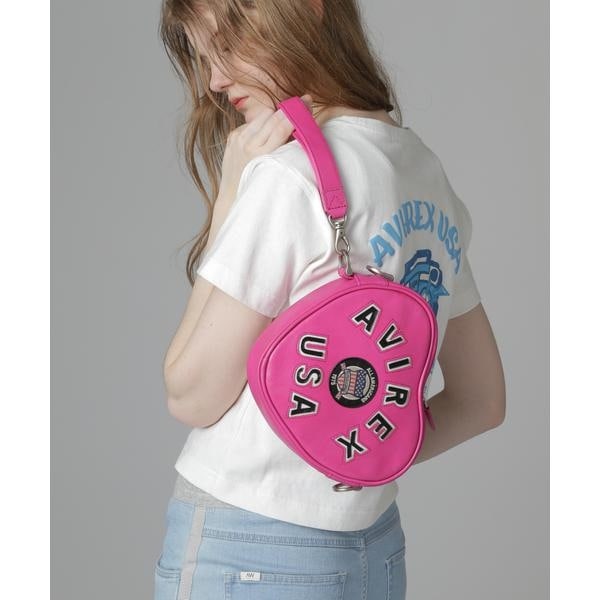 アヴィレックス（AVIREX）/《直営店限定》VARSITY HEART CHAIN BAG／バーシティーハートチェーンバッグ
