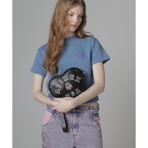 アヴィレックス（AVIREX）/《直営店限定》VARSITY HEART CHAIN BAG／バーシティーハートチェーンバッグ