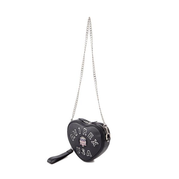 アヴィレックス（AVIREX）/《直営店限定》VARSITY HEART CHAIN BAG／バーシティーハートチェーンバッグ