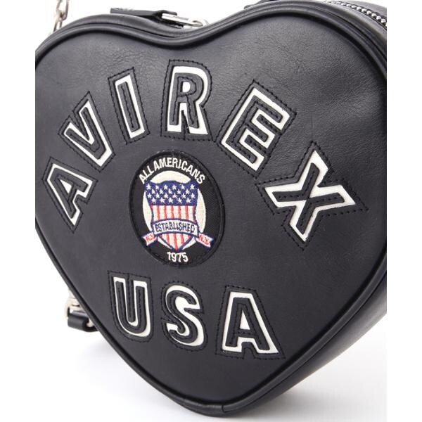 アヴィレックス（AVIREX）/《直営店限定》VARSITY HEART CHAIN BAG／バーシティーハートチェーンバッグ
