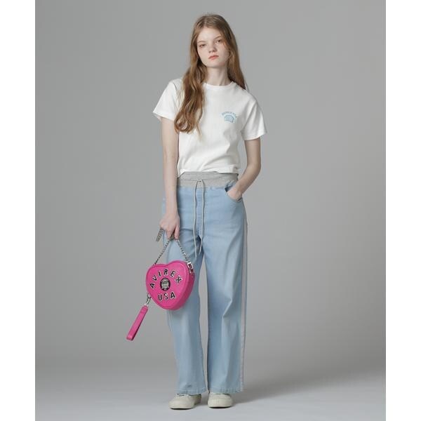 アヴィレックス（AVIREX）/《直営店限定》VARSITY HEART CHAIN BAG／バーシティーハートチェーンバッグ