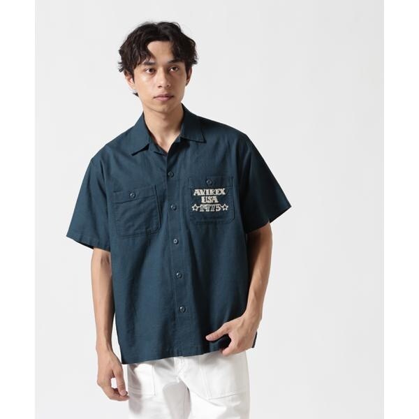 アヴィレックス（AVIREX）/《WEB&限定》COTTON LINEN SHIRT ”BLUE ANGELS” ／ コッ