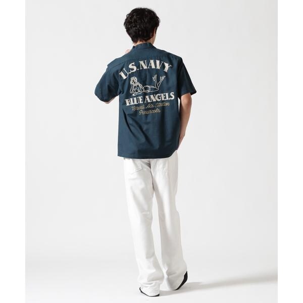 アヴィレックス（AVIREX）/《WEB&限定》COTTON LINEN SHIRT ”BLUE ANGELS” ／ コッ