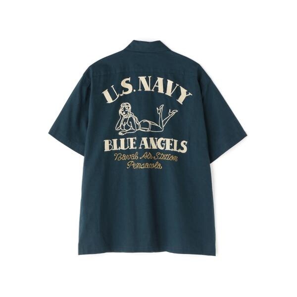 アヴィレックス（AVIREX）/《WEB&限定》COTTON LINEN SHIRT ”BLUE ANGELS” ／ コッ