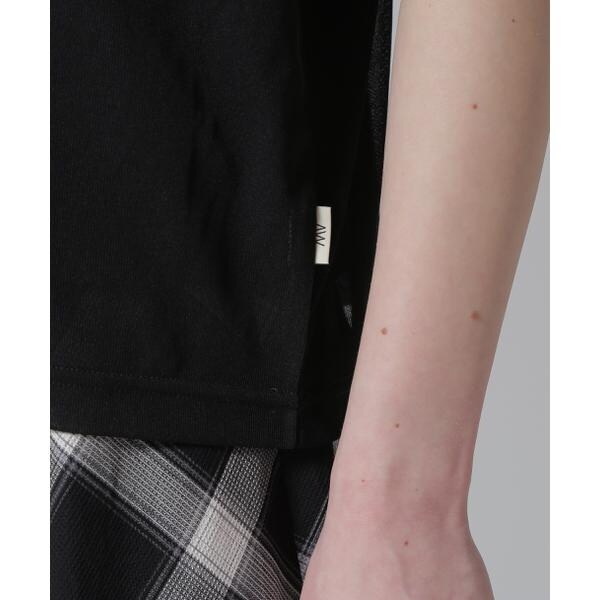 アヴィレックス（AVIREX）/《WOMAN／直営店限定》SHEER LAYERED PRINT T−SHIRT／シアーレイヤード