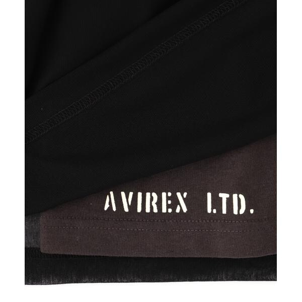 アヴィレックス（AVIREX）/《WOMAN／直営店限定》SHEER LAYERED PRINT T−SHIRT／シアーレイヤード