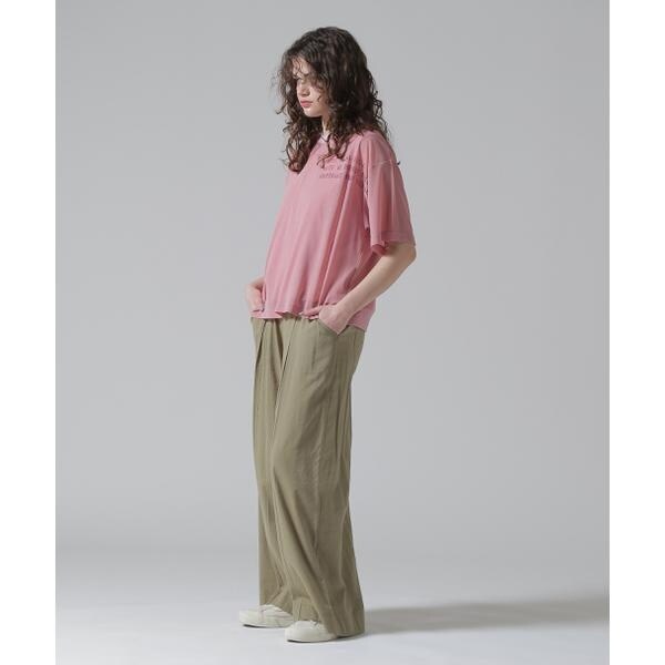 アヴィレックス（AVIREX）/《WOMAN／直営店限定》SHEER LAYERED PRINT T−SHIRT／シアーレイヤード