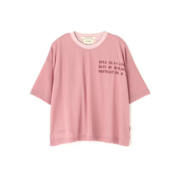 アヴィレックス（AVIREX）/《WOMAN／直営店限定》SHEER LAYERED PRINT T−SHIRT／シアーレイヤード